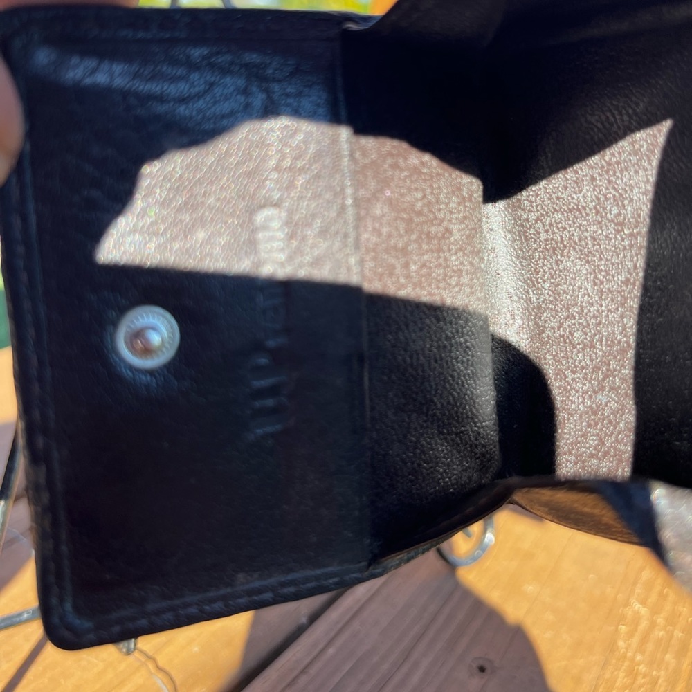 Unisex Vintage U.p Renoma Leather Coin Card Holder Wallet Unisex Italian Leather - Picture 7 of 11